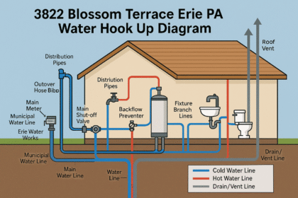 3822 Blossom Terrace Erie PA Water Hook Up Diagram